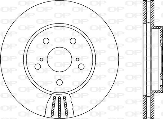 Open Parts BDA1982.20 - Гальмівний диск autocars.com.ua