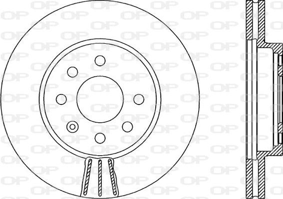 Open Parts BDA1984.20 - Гальмівний диск autocars.com.ua