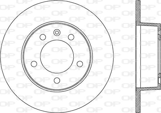 Open Parts BDA2001.10 - Гальмівний диск autocars.com.ua