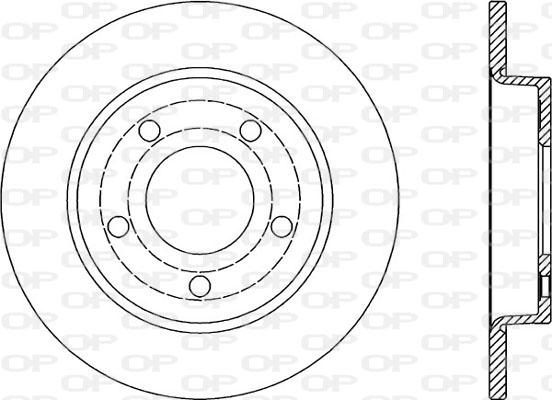 Open Parts BDA2024.10 - Гальмівний диск autocars.com.ua