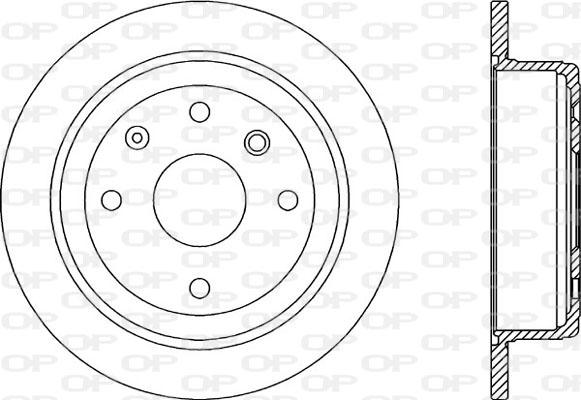 Open Parts BDR2025.10 - Гальмівний диск autocars.com.ua