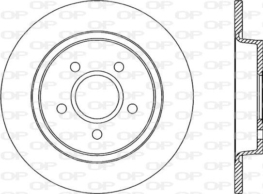 Open Parts BDR2030.10 - Гальмівний диск autocars.com.ua
