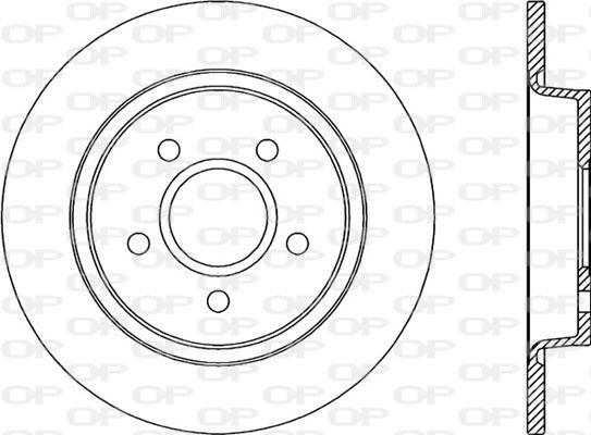 Open Parts BDA2030.10 - Гальмівний диск autocars.com.ua