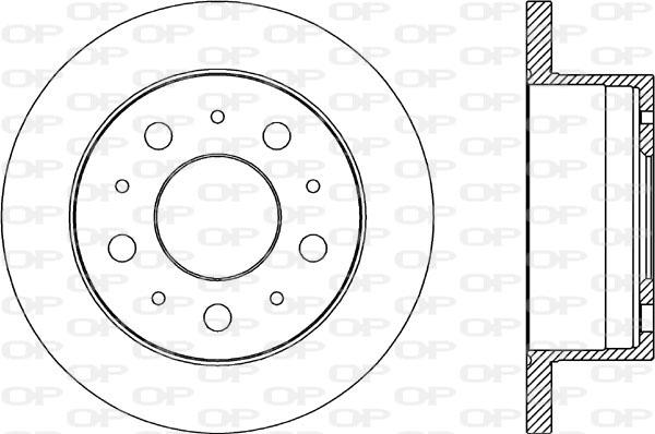 Open Parts BDA2033.10 - Гальмівний диск autocars.com.ua