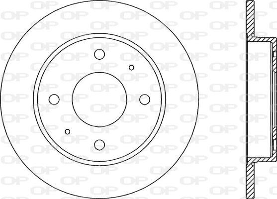 Open Parts BDA2039.10 - Гальмівний диск autocars.com.ua