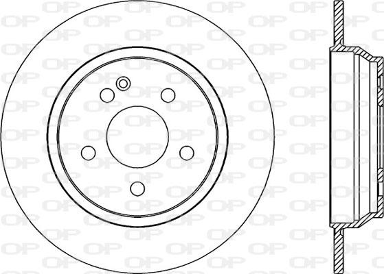 Open Parts BDA2040.10 - Гальмівний диск autocars.com.ua