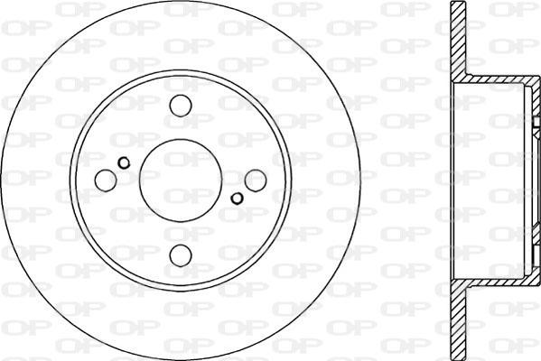 Open Parts BDA2044.10 - Гальмівний диск autocars.com.ua