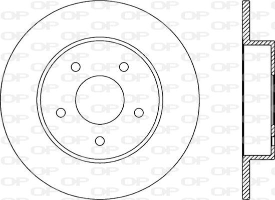 Open Parts BDA2046.10 - Гальмівний диск autocars.com.ua