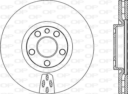 Open Parts BDA2052.20 - Гальмівний диск autocars.com.ua