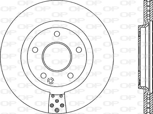 Open Parts BDA2054.20 - Гальмівний диск autocars.com.ua