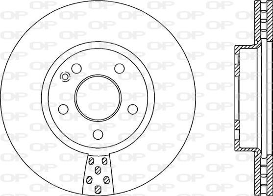 Open Parts BDA2060.20 - Гальмівний диск autocars.com.ua