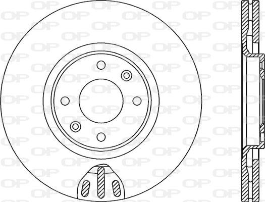 Open Parts BDA2068.20 - Гальмівний диск autocars.com.ua