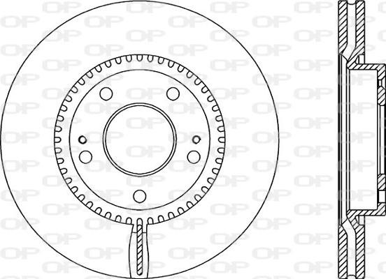 Open Parts BDA2069.20 - Гальмівний диск autocars.com.ua