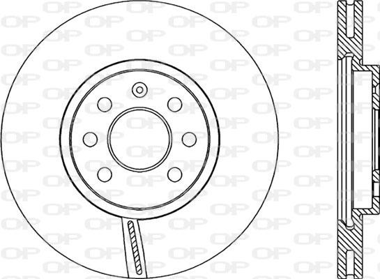 Open Parts BDR2074.20 - Гальмівний диск autocars.com.ua