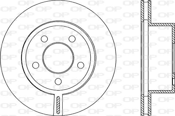 Open Parts BDR2089.20 - Гальмівний диск autocars.com.ua