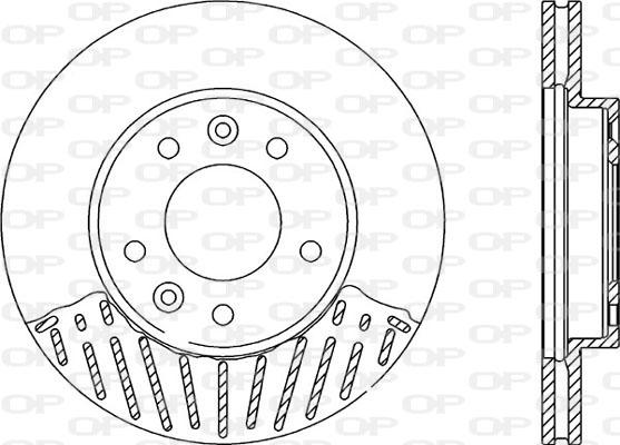 Open Parts BDA2124.20 - Гальмівний диск autocars.com.ua