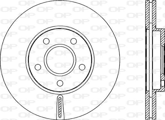 Open Parts BDA2141.20 - Гальмівний диск autocars.com.ua