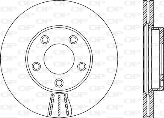 Open Parts BDA2142.20 - Гальмівний диск autocars.com.ua