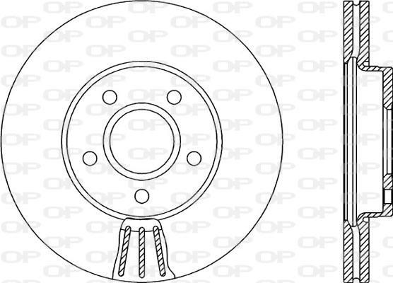 Open Parts BDR2152.20 - Гальмівний диск autocars.com.ua