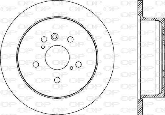 Open Parts BDA2172.10 - Гальмівний диск autocars.com.ua