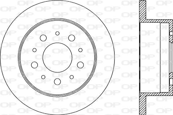 Open Parts BDA2176.10 - Гальмівний диск autocars.com.ua