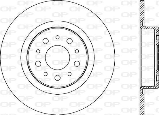 Open Parts BDR2179.10 - Гальмівний диск autocars.com.ua