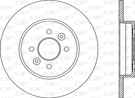 Open Parts BDA2183.10 - Гальмівний диск autocars.com.ua