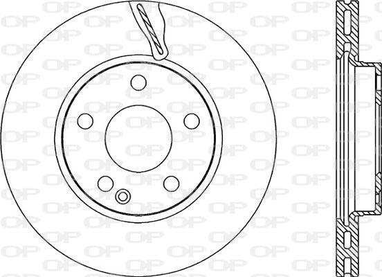 Open Parts BDR2200.20 - Гальмівний диск autocars.com.ua