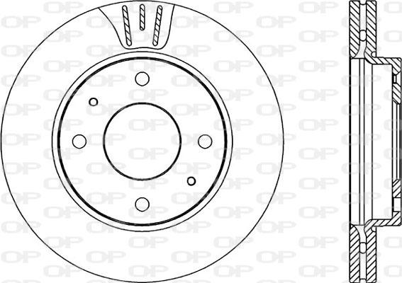 Open Parts BDA2203.20 - Гальмівний диск autocars.com.ua