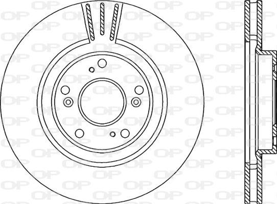 Open Parts BDR2209.20 - Гальмівний диск autocars.com.ua