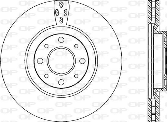 Open Parts BDA2217.20 - Гальмівний диск autocars.com.ua