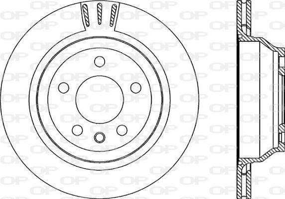 Open Parts BDA2220.20 - Гальмівний диск autocars.com.ua