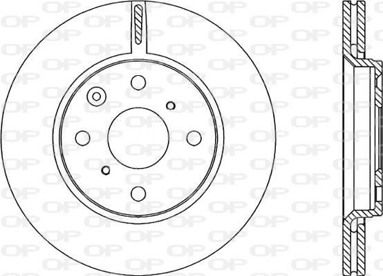 Open Parts BDA2228.20 - Гальмівний диск autocars.com.ua