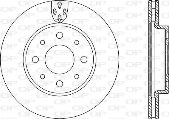 Open Parts BDR2234.20 - Гальмівний диск autocars.com.ua