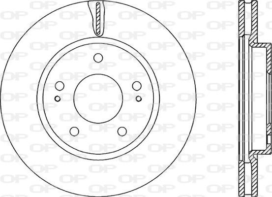 Open Parts BDA2237.20 - Гальмівний диск autocars.com.ua