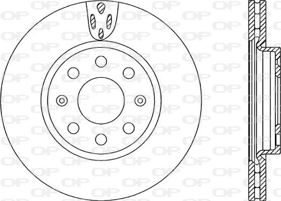 Open Parts BDR2258.20 - Гальмівний диск autocars.com.ua