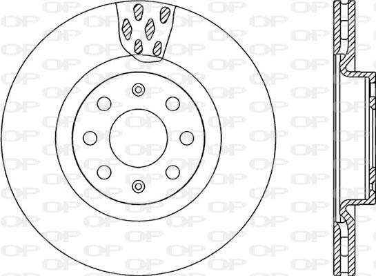 Open Parts BDR2259.20 - Гальмівний диск autocars.com.ua