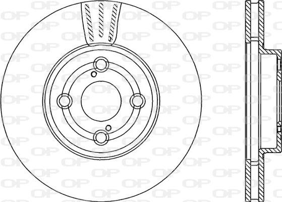 Open Parts BDA2290.20 - Гальмівний диск autocars.com.ua