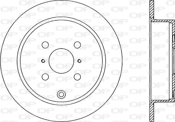 Open Parts BDA2312.10 - Гальмівний диск autocars.com.ua