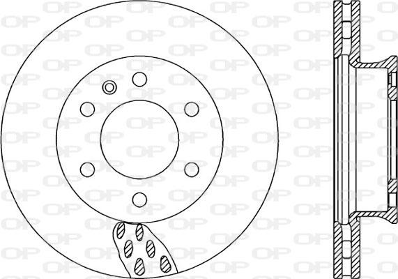 Open Parts BDA2324.20 - Гальмівний диск autocars.com.ua