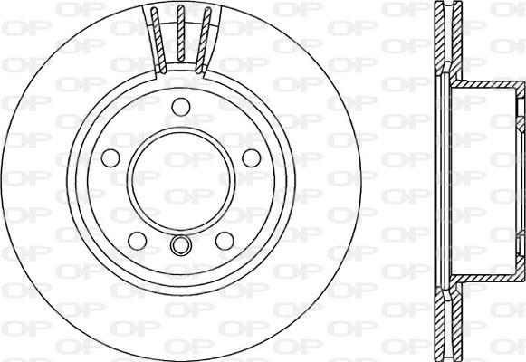 Open Parts BDA2329.20 - Гальмівний диск autocars.com.ua