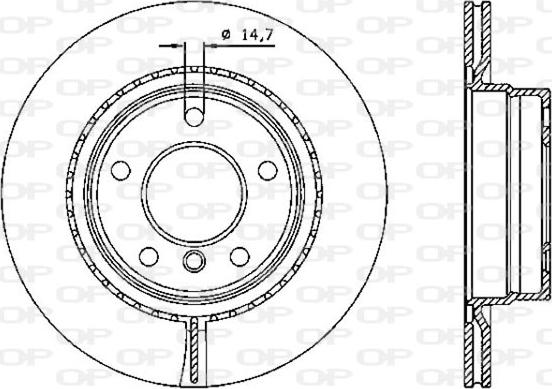 Open Parts BDA2334.20 - Гальмівний диск autocars.com.ua