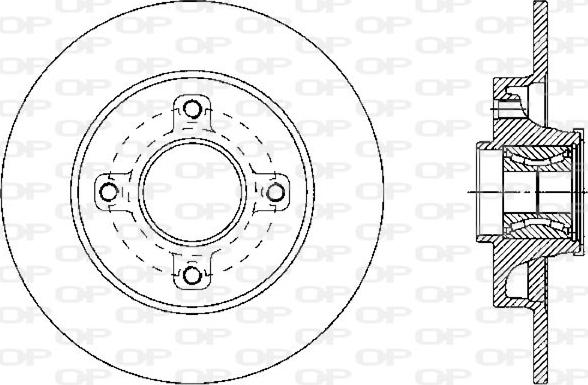 Open Parts BDA2341.30 - Тормозной диск autodnr.net