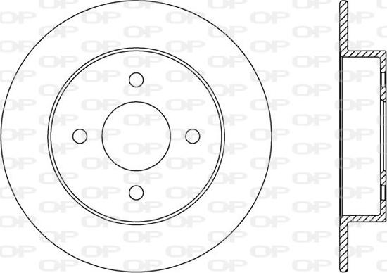 JP Group 4063200600 - Гальмівний диск autocars.com.ua