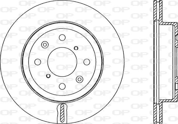 Open Parts BDA2353.20 - Гальмівний диск autocars.com.ua