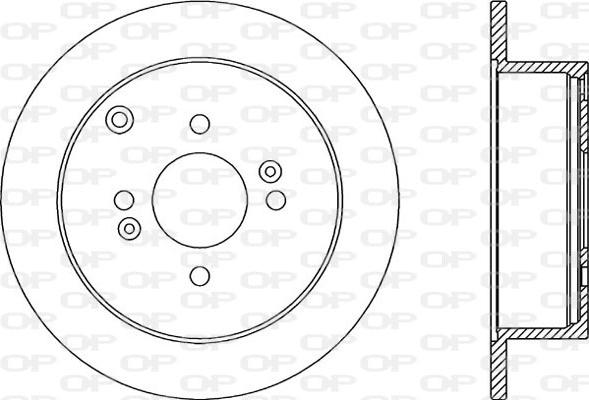 Open Parts BDA2354.10 - Гальмівний диск autocars.com.ua