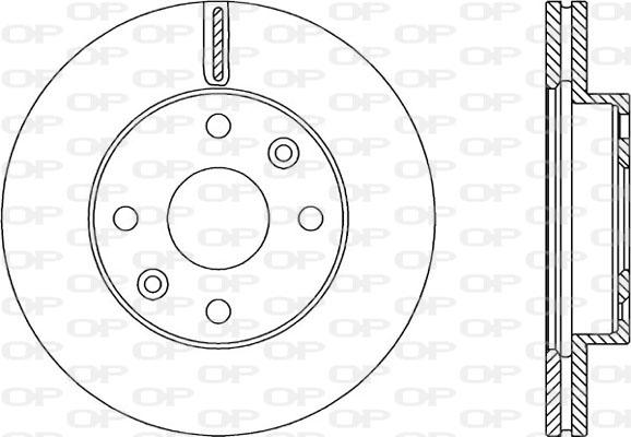 Open Parts BDA2359.20 - Гальмівний диск autocars.com.ua