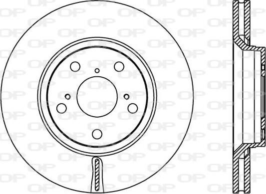 Open Parts BDA2365.20 - Гальмівний диск autocars.com.ua