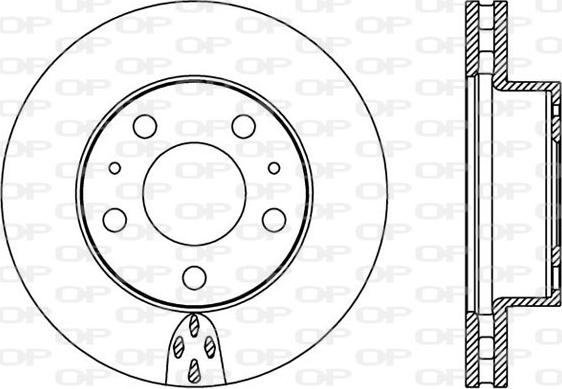 Open Parts BDA2366.20 - Гальмівний диск autocars.com.ua