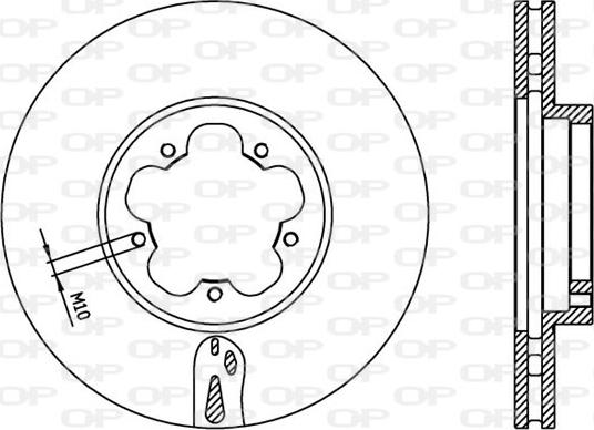 Open Parts BDA2369.20 - Гальмівний диск autocars.com.ua